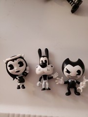 Bendy and the ink machine Figure lot Of 3 the meatly games. PhatMojo