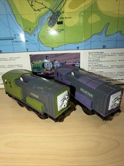 SPLATTER DODGE ! Thomas Friends Train TRACKMASTER TOMY BRITT ALLCROFT 1996 1997