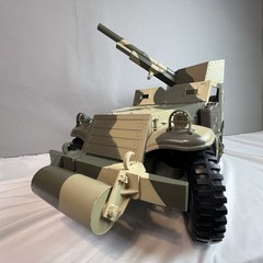 GI Joe Hasbro M3 Tank Destroyer, WWII Half-Track Vehicle 1:6 Scale, 12” 2001 BBI