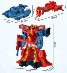 TOBOT V Galaxy Detectives 11″ Invincible Big Beast Figure Robot Combiner Boy Toy