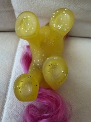 Vintage My Little Pony- Baby Sparkle Gusty- 1984 G1- Hot Air Balloon- Yellow