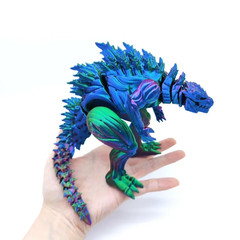 3D Printed Muscle Dinosaur Action Figure Movable Joint Mini Monster Model Toy Gi