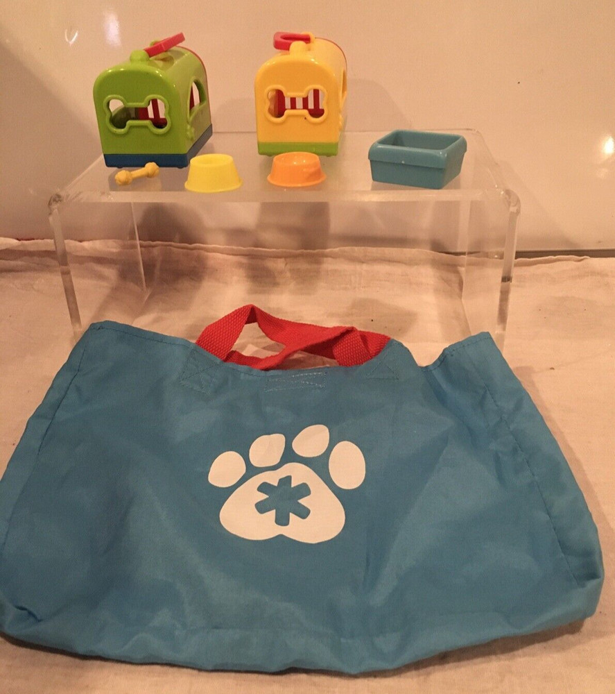 Disney Junior Puppy Dog Pals plastic travel pet Crate Just Play Pet Bag Melissa