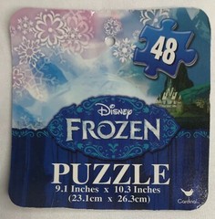 NEW Disney FROZEN Pencil Pouch with 48 pc Puzzle NWT