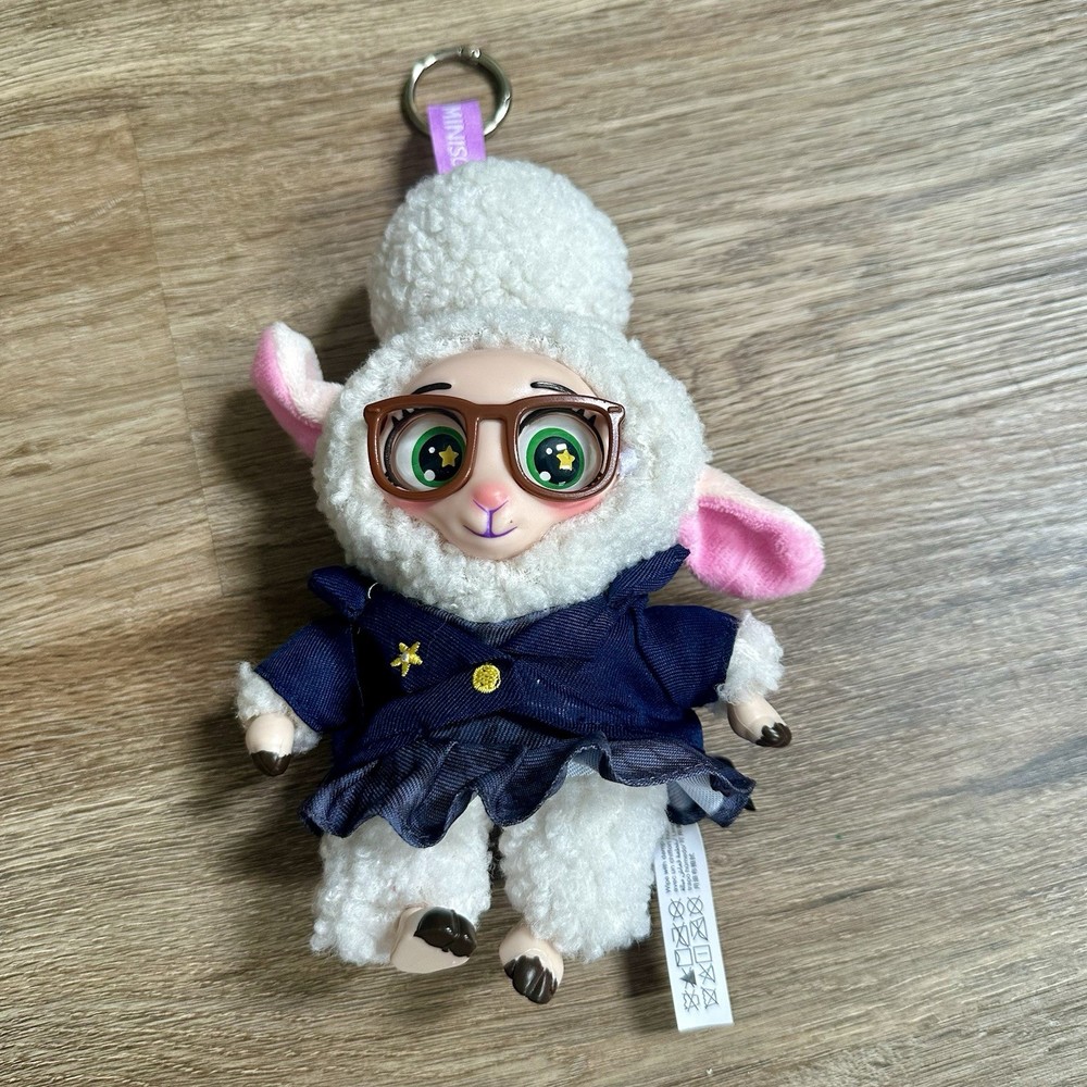 MINISO Disney Zootopia Series Blind Box Bellwether Figure Plush Keychain