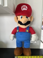 Super Mario Jumbo Size Mario Plush Figure Stuffed Animal Toy 19” & Yoshi 10”