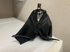 Custom Batman Wired Drape Leather Cape Only Dc Multiverse mcfarlane NOT FIGURE