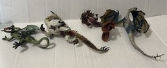 3 McFarlane Dragons Conan Fire Komodo Clan + Plastoy Medieval Battlefield Lot 4
