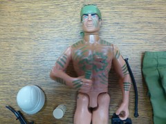 Vintage 1999 Hasbro JUNGLE DART GI Joe Action Man, SNIPER RIFLE & Weapons LOT