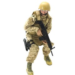 12″ Realistic Army Soldier Action Figure Model Set with Weapons & Accessories –