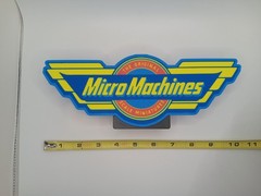 Retro Micro Machines logo lightbox sign light box for collection display