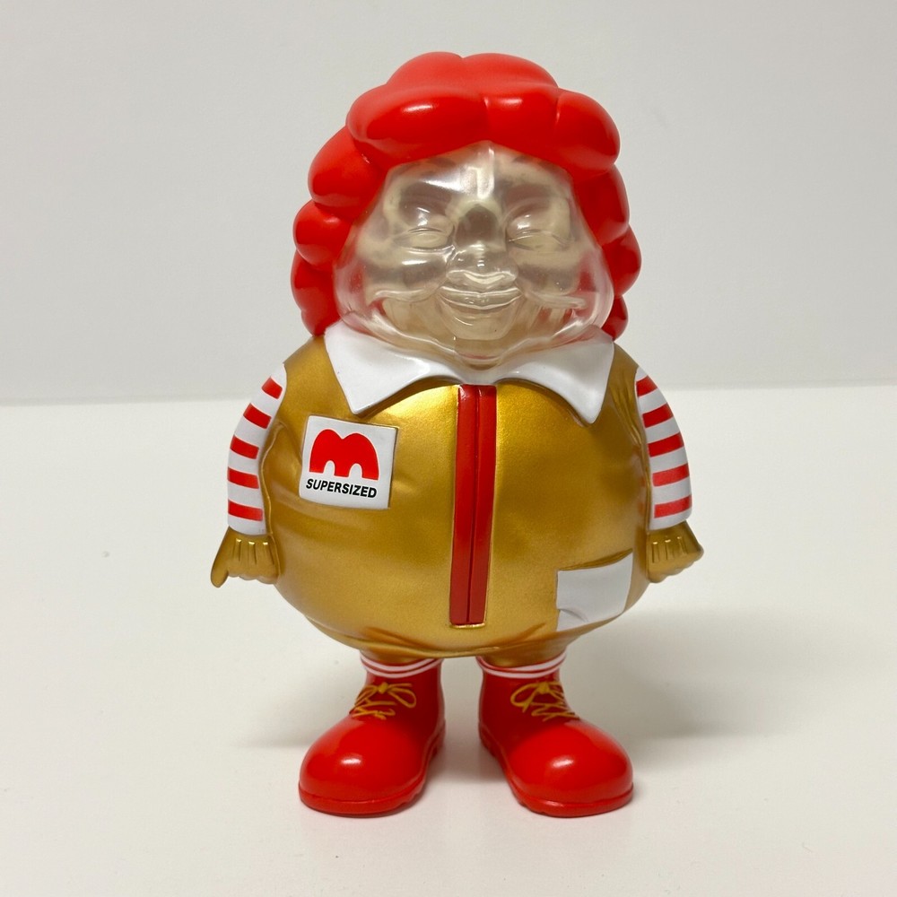 Ron English Metallic Gold Skull X-Ray MC Supersized Sofubi Figure by Secret Base