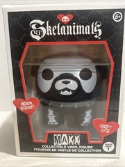 Skelanimals Maxx Bulldog Glow In The Dark Vinyl Figure NEW creepy