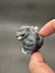 SD Godzilla Finger Puppet Chibi Marukoshi Yutaka Sofubi