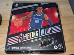 *NO CARD* Ja Morant Starting Lineup Memphis Grizzlies NBA Series 1 Figure Hasbro