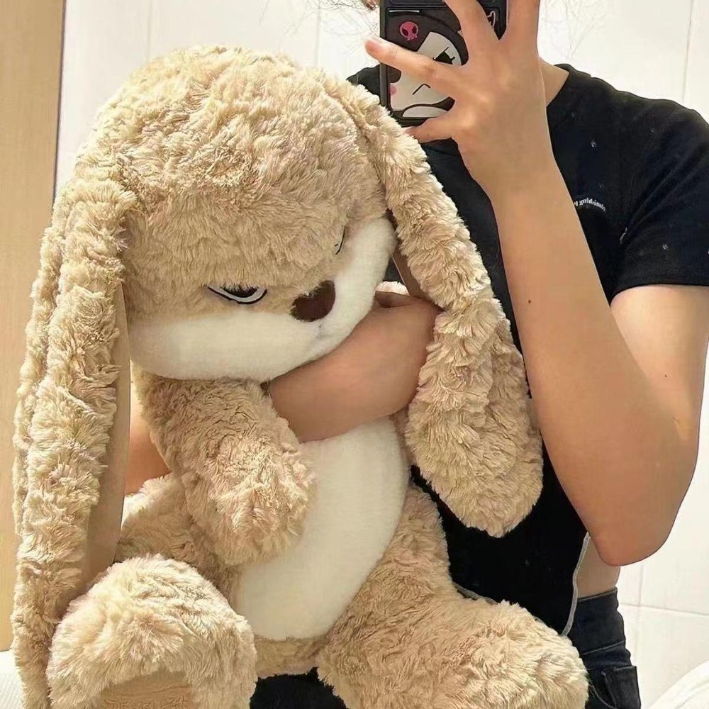 Large Size Angry Rabbit Plush Toy Cute Animal Plushie Doll Stuffed Soft T 38cm