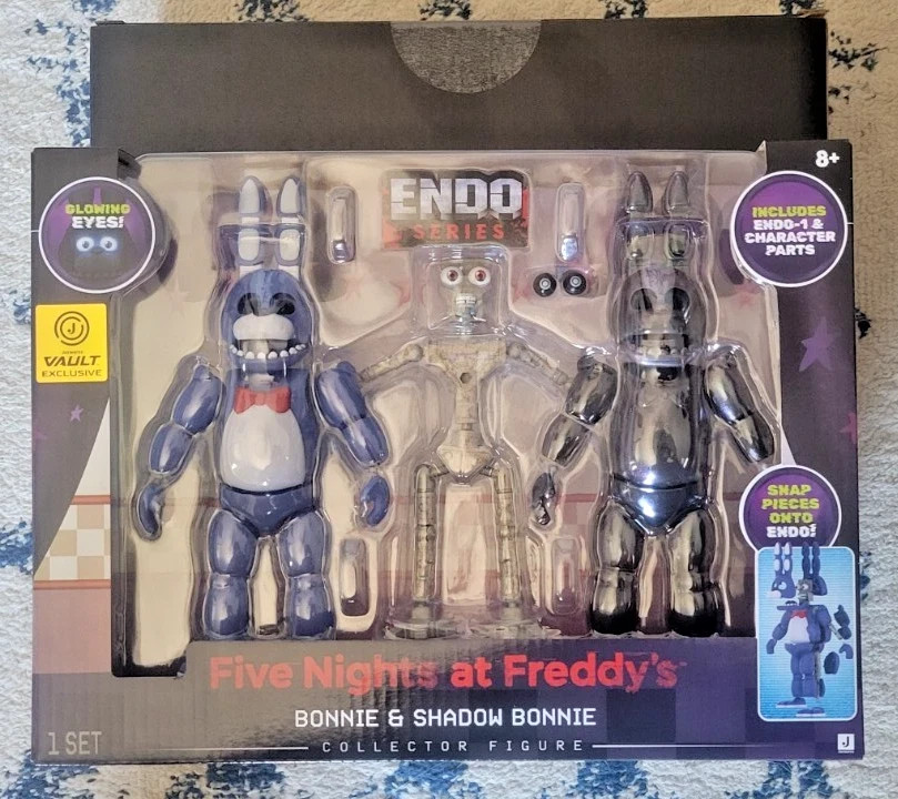 Jazwares Five Nights at Freddy’s Endo Classic Bonnie and Shadow Bonnie IN HAND