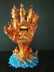 FLAME HAND Custom Kidrobot Santa Cruz Skateboards Screaming Hand Figure
