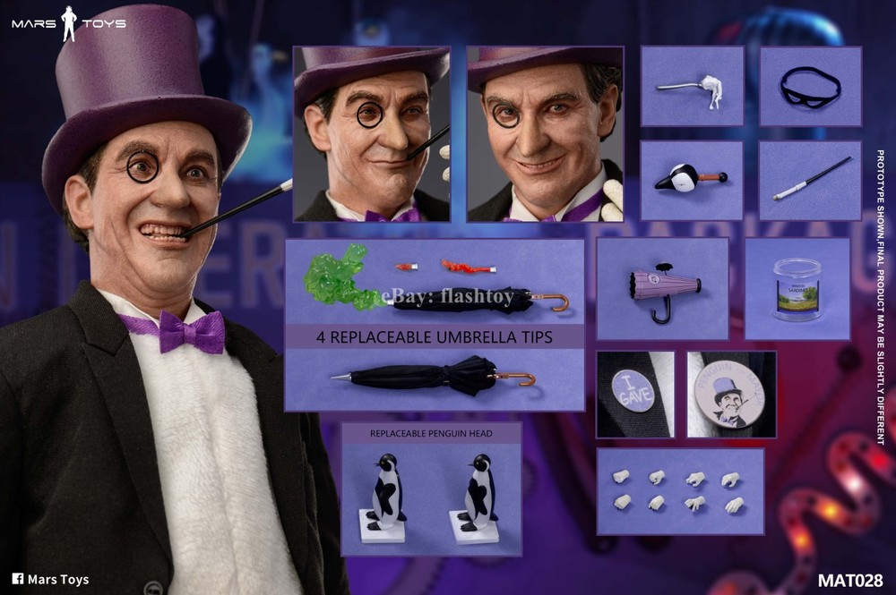 Presale Mars Toys MAT029 1/6 The Penguin Oz 1966 Male Action Figure Model Toy