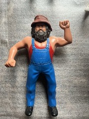 WWF WWE LJN WRESTLING SUPERSTARS LOT CASE 18 FIGURES & ACCESSORIES HULK HOGAN