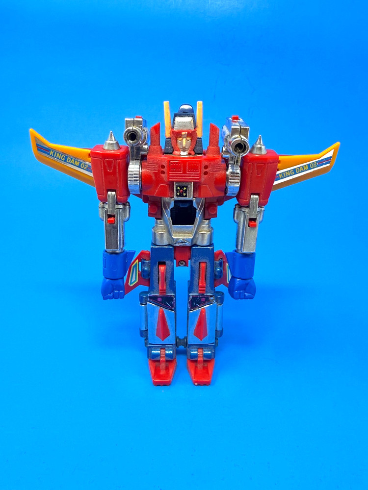 Takara 1983 Diaclone King Dam 01 Diecast 3 In 1 Robot Combiner Blue Fist (D)