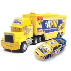 Set of 2 Disney Pixar Cars Rare No.64 RPM Hauler Truck Diecast Model Toy Gift
