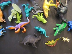 Vintage Plastic & Rubber Dinosaur Toys Lot 37 Big & Small