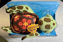 New Finding Nemo Surfing Talking Squirt Sea Turtle 12″ Plush 2002 Hasbro