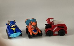 Lot Of 3 Paw Patrol Collectible Vehicles Designed For Children Aged 3 And Up.