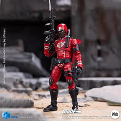 HIYA 1/18 G.I. Joe Crimson Guard ​ G.I. Joe Crimson Guard Action Figure In Stock