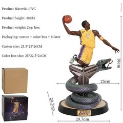 Black Mamba NBA Kobe Bryant Lakers Basketball Action Figure LA 24 Figurines