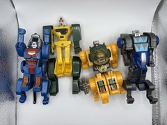 Vintage Tek Toys Robo-Kats LOT of 4 Fighting Animal Anibots Robot Toys
