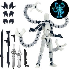 T13 Fully Jointed 3D Printed Figure with Weapons