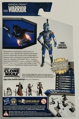 STAR WARS THE CLONE WARS CW29 MANDALORIAN WARRIOR w/FIRING BACKPACK 3.75″ FIGURE