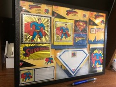 1998 SUPERMAN COLLECTION LOT US POST OFFICE IN SHADOW RIKER BOX GLASS TOP MINT