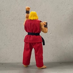 SU-KEN-RED: 1/12 Red Karate Gi uniform for JADA Street Fighter Ken