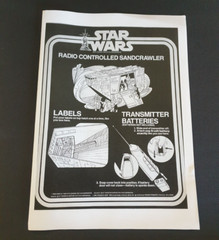 Vintage Star Wars, Jawa Sandcrawler, Repro Remote Control Working
