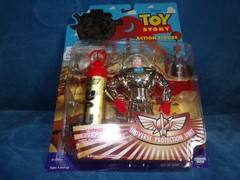 Buzz Lightyear 5” Platinum Stealth Interstellar set NIFSOP 1995 Thinkway new