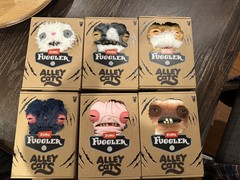 Fuggler Alley Cats Series Set of 6 Plush 9” Funny Ugly Monster Alley Cats X Zuru