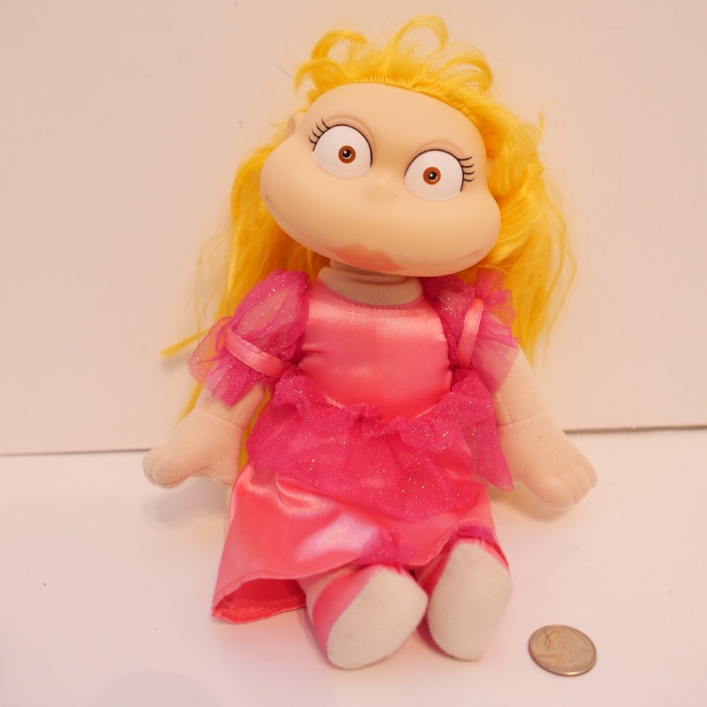 Vtg Angelica 12″ Doll Make-Up Pretty 1999 Rugrats Ballerina Princess Pink Mattel