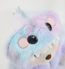 Handmade Fully Jointed 12inch Purple Rainbow Dinosaur Teddy Bear