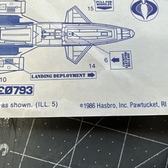 Vintage • G.I. Joe BLUEPRINTS / INSTRUCTIONS LOT (28 pcs) • Combat jet, Etc.
