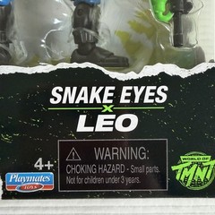 Playmates Teenage Mutant Ninja Turtles x G.I. Joe Snake Eyes x Leo Action Figure