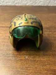 Vintage 1960’s HASBRO Hong Kong GI Joe Camo PILOT HELMET w/VISOR & Repro O2 MASK