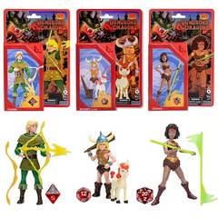Dungeons & Dragons Cartoon Classic Bobby & Uni, Diana, Hank 6″ Action Figure Set