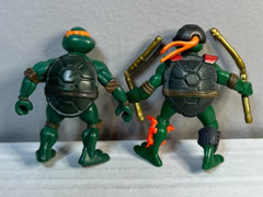 2004 – Mirage TMNT – Michelangelo – 3in Action Figure Lot – VG