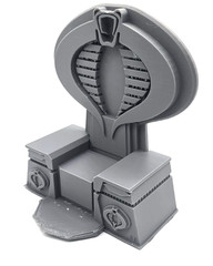 Cobra Throne Chair Gijoe Diorama Sci-Fi 1:12 Scale for 6 inch Figure Gray