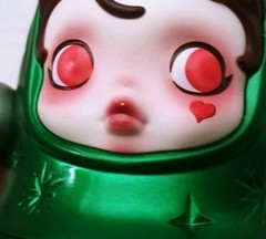 Skullpanda Tell Me What You Want Series Green Jingle All The Way Ornament
