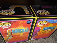 Funko Pop! Movies – Lot Of 2 Blacklight Figures # 1347 & 1348 Mothra & Godzilla