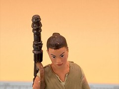 Disney Store REY ACTION FIGURE Cake TOPPER STAR WARS PVC Toy Jedi Collector